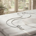 Sterling Silver Solitaire Moissanite Pendant Necklace