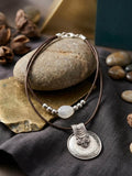 Tribal Pendant Double-Strand Necklace