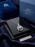 1 CT Moissanite Sterling silver (925) Dancing Pendant Necklace